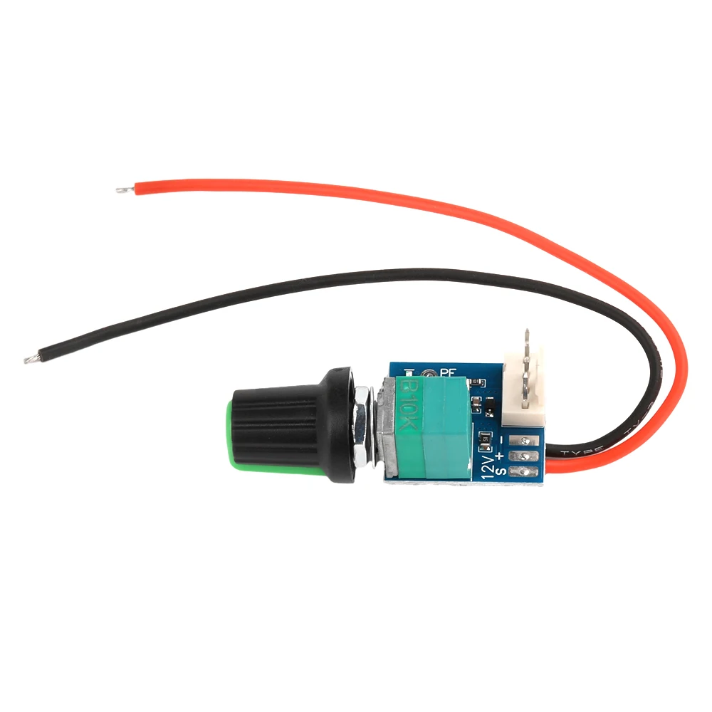 DC5-12V Manual Four-Wire PWM Fan Speed Controller With Knob Switch PC Case Fan CPU Cooler Motor Governor Module