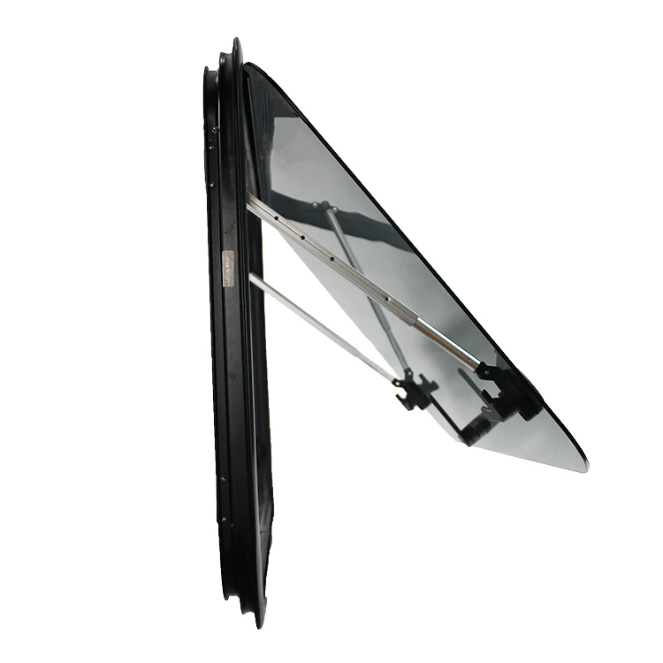 700x800mm High Strength Aluminum Tempered Glass RV Side Window Round Corner Camper Window