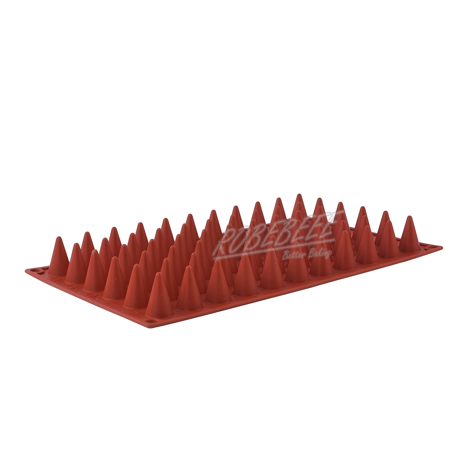 66 Cavities Cone Shape Premium Silicone Chcocolate Bar Mould Pudding Candy Making DIY Baking Supplies