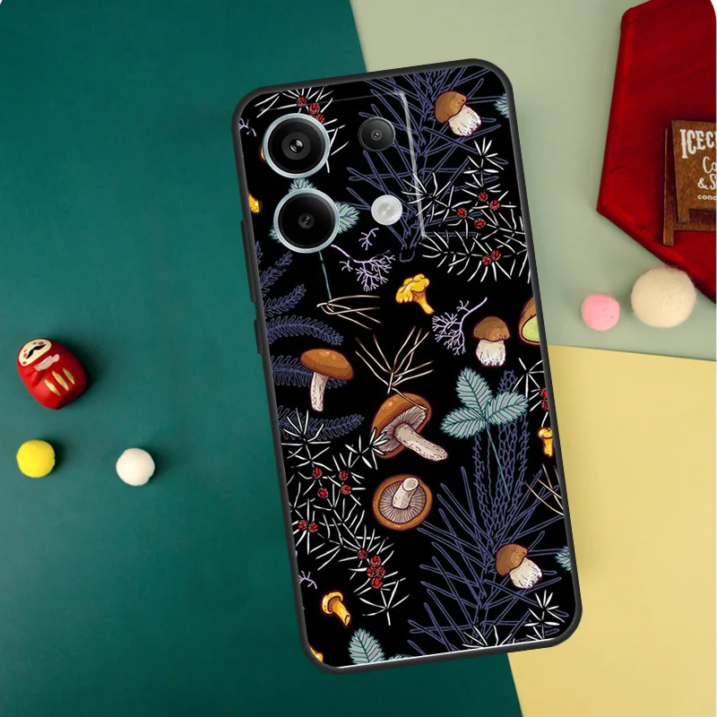 Mushroom Forest Case For Xiaomi Redmi Note 13 11 8 9 10 12 Pro 12S 11S 10S 9S Redmi 13C 9C 10C 12C Cover