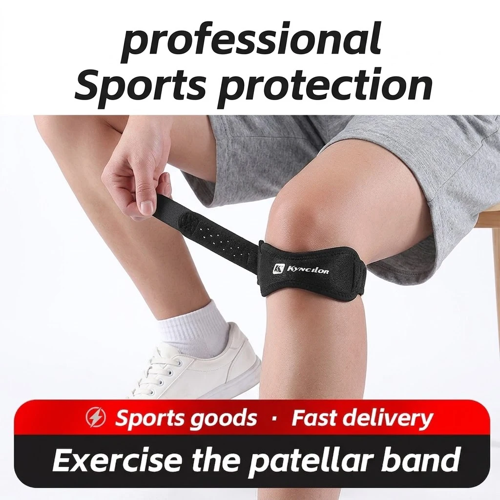 Patellar Tendon Support Strap, Knee Pain Relief and Patella Stabilizing Knee Support Strap, Hiking, Soccer, Basketball