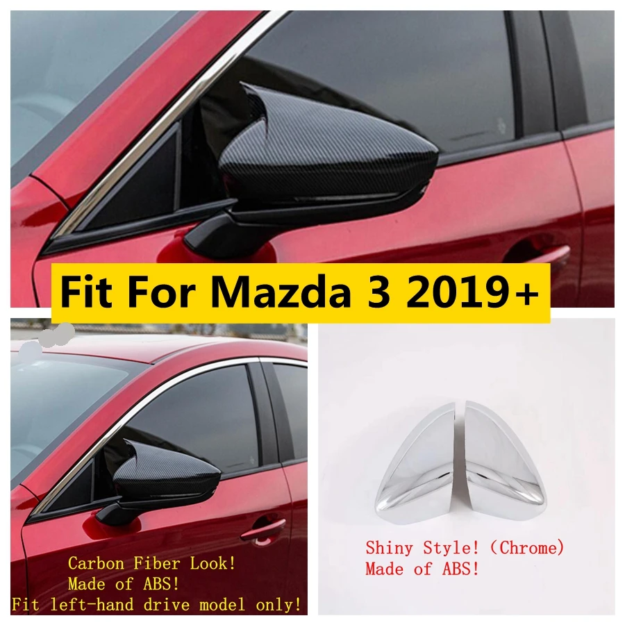 

ABS Side Door Rearview Mirror Decoration Protector Shell Caps Cover Trim Fit For Mazda 3 2019 - 2025 Car Accessories
