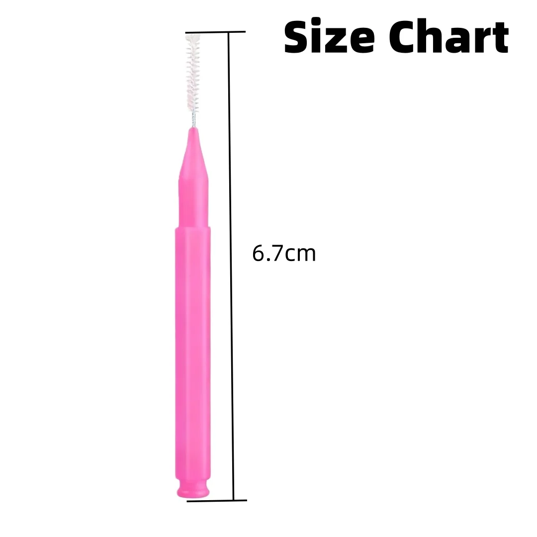 267--فرش تقويم الأسنان بين الأسنان | منظفات ذات شعيرات ناعمة على شكل قلم رصاص للأقواس وفجوات الأسنان #6