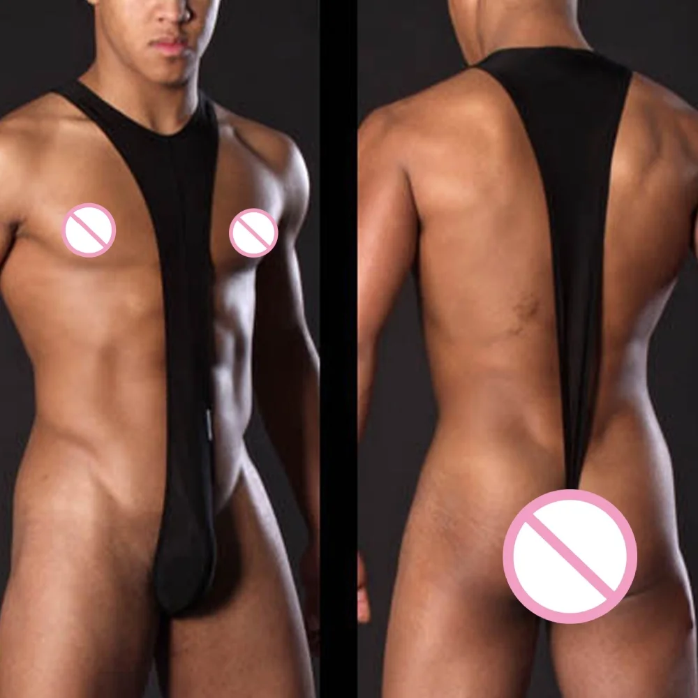 

Gay Men Strap Backless Bodysuit Lingerie Jumpsuit Tank Top Bodysuit Underwear Erotic Solid Breathable Men's Backless Jumpsuit