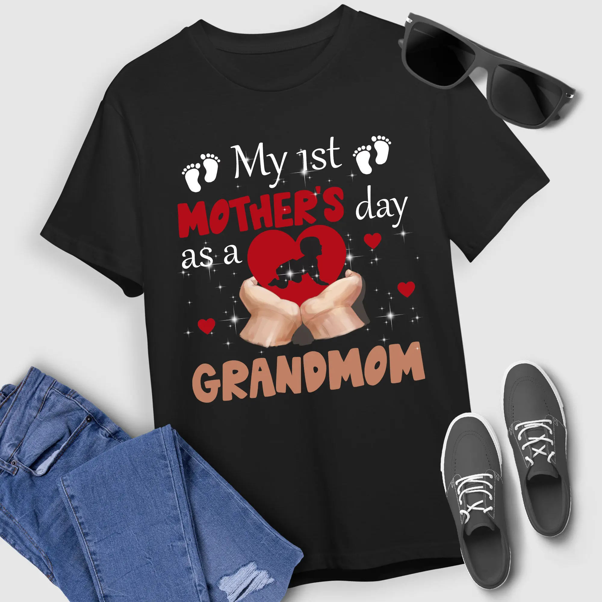 First Mother'S T Shirt Mothers Day My As A Grandmom For