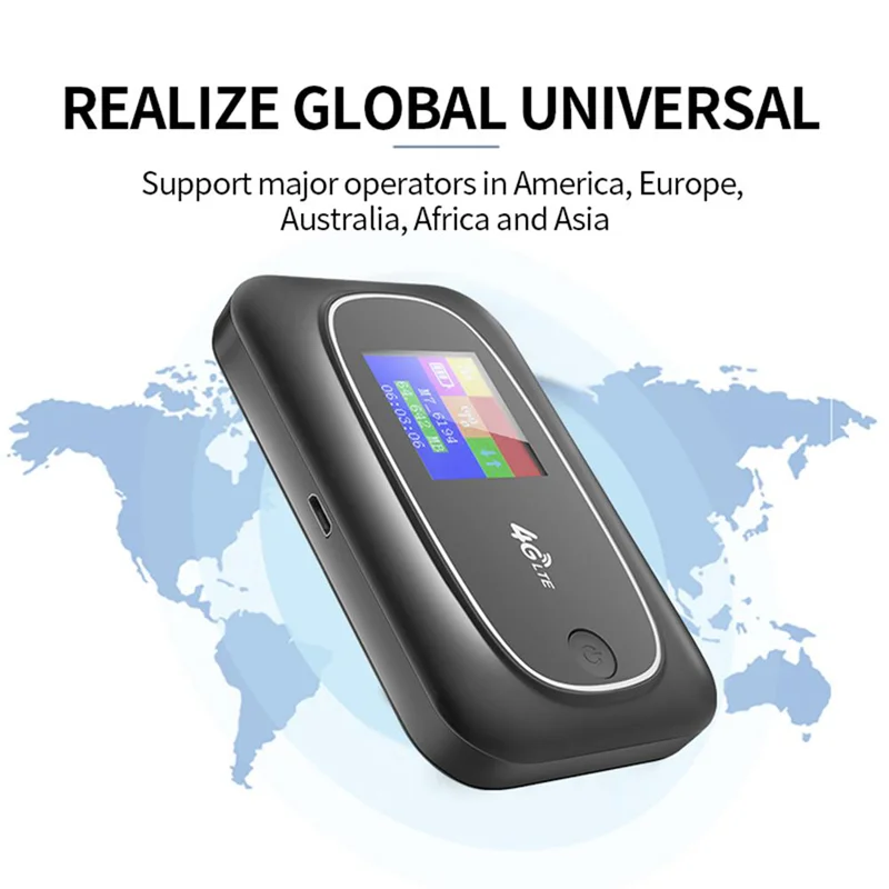 

4G Wifi Router Wireless Broadband Portable Pocket Mobile WiFi Hotspot with Sim Card Slot Unlocked Modem WiFi Router jasmine