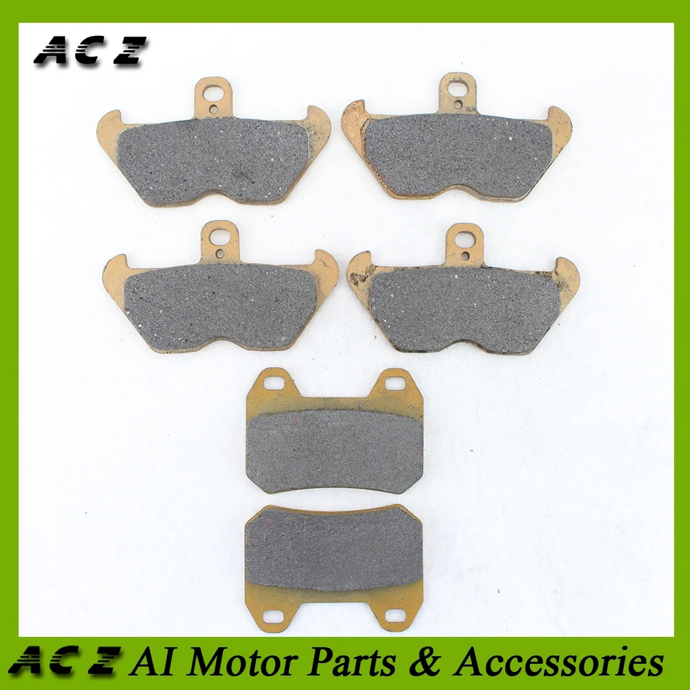 ACZ Motorcycle Replacement Brake Parts Front+Rear Brake Pads Set Disc Carbon Brake Pad For BMW K1200LT K1200 LT 2001-2009