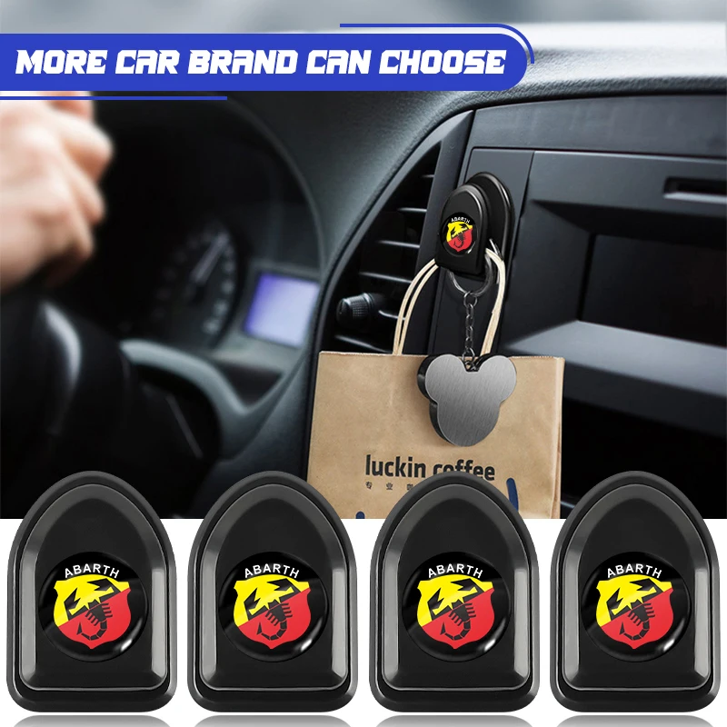 Mini gancho organizador de carro, armazenamento de cabo usb, gancho de parede autoadesivo para Abbas Abarth Punto 124 125 500 595 695 OT2000