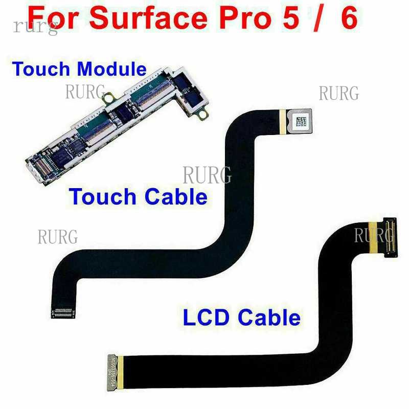 R+  For Surface Pro5 1796 Pro6 1809 LCD Touch Screen Digitizer Flex Cable Module GTH