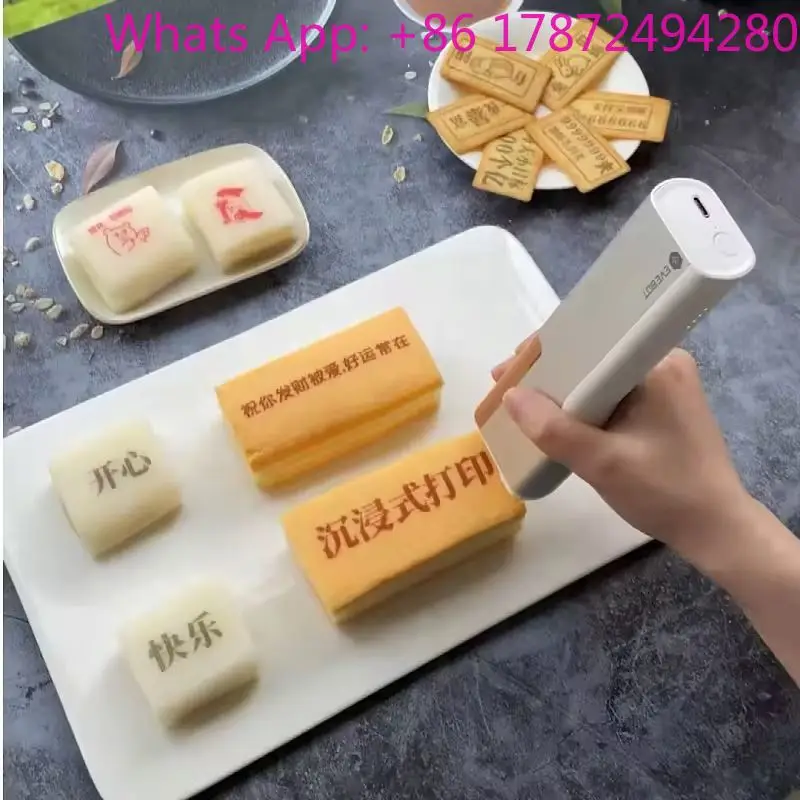 Hot Red Black Coffee Color Monochrone Pocket Printing Machine Monochrone Inkjet  Handheld Diy