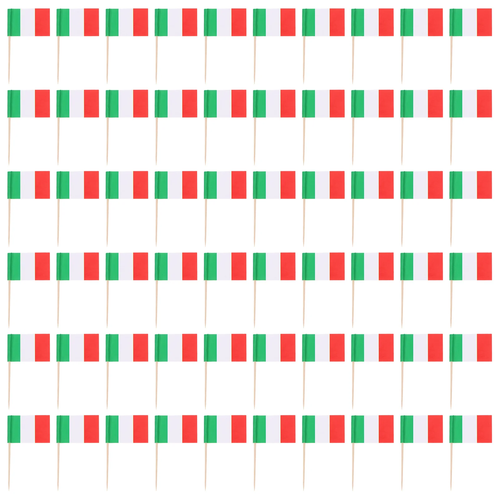 

100Pcs Flag Toothpick Cake Insert Flags Bright Design Party Decoration Cupcake Picks Fun Food Picks