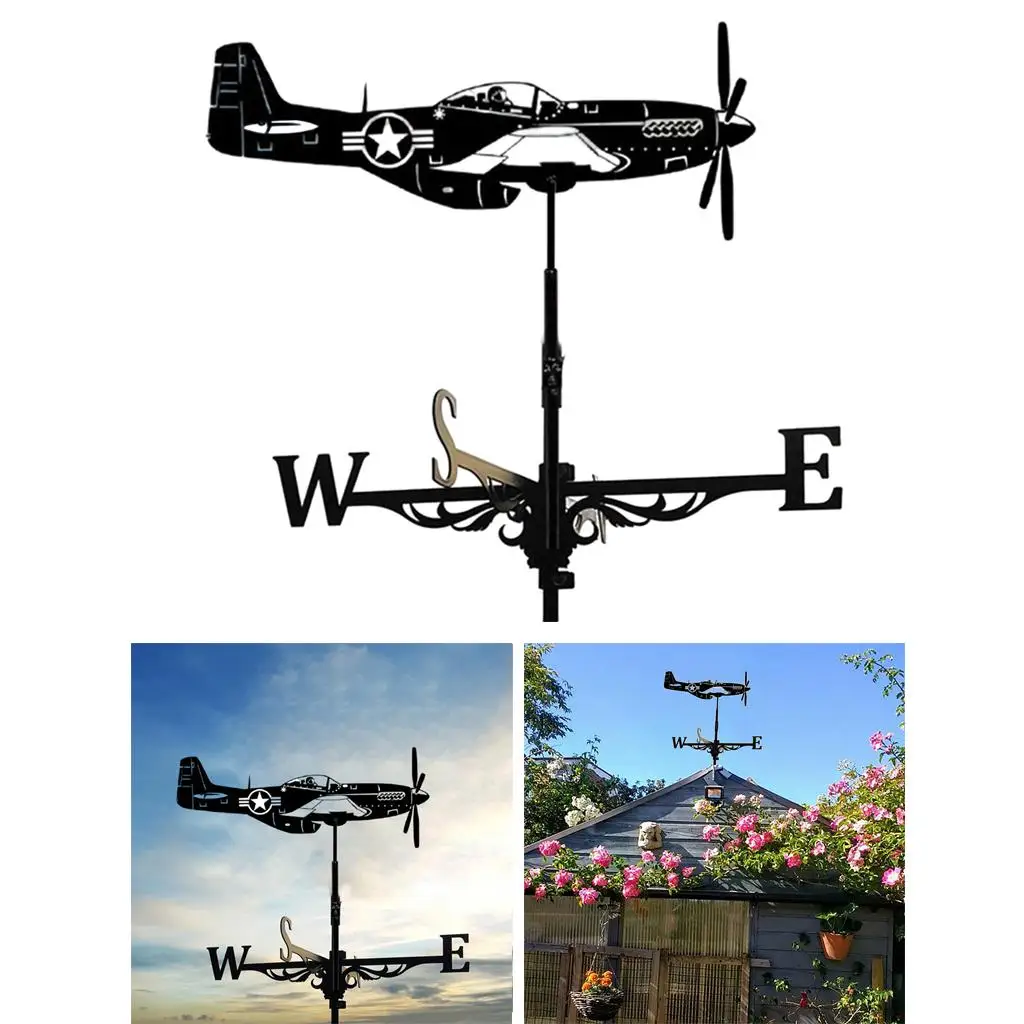 Weather Vane Roof Wind Direction Indicator Outdoor Weathervane for Cupolas