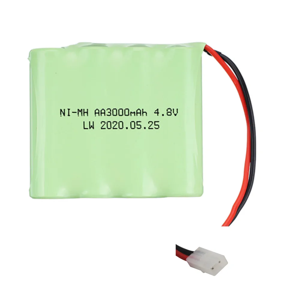 3,6 V/4,8 V/6V/7,2 V/8,4 V/9,6 V 3000mAh ni-mh wiederauf ladbare Batterie Tamiya-Stecker für RC-Spielzeug Auto Boot Panzer Züge Roboter Pistole Teile