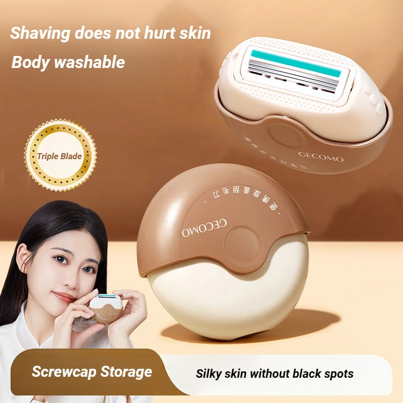 GECOMO Women's shaver Non-slip granules remove hair gently without damaging the skin or leaving dark spots.