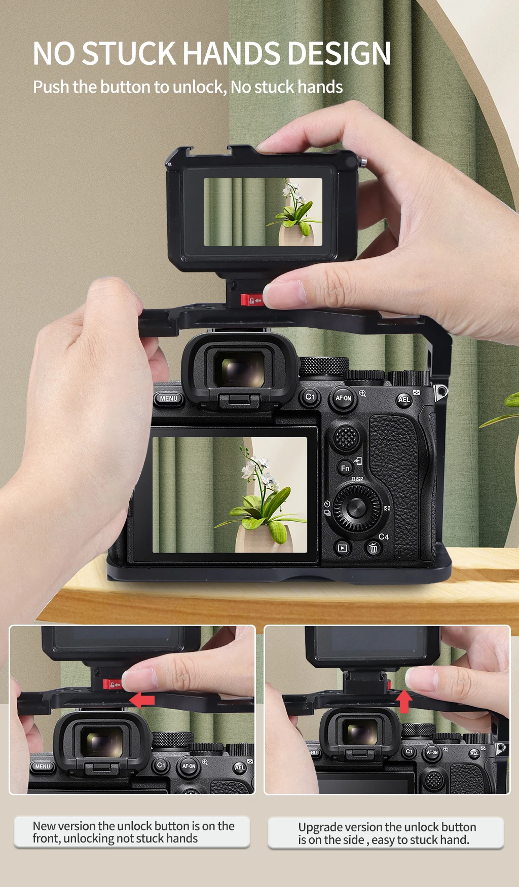 V-Mount-Platte, Schnellspanner, schneller Schalter, 1/4 Schraube für Gopro 13 Insta 360 X5 DJI OSMO 360 Kamerastativ-Adapter, Monitorständer – Detail 6
