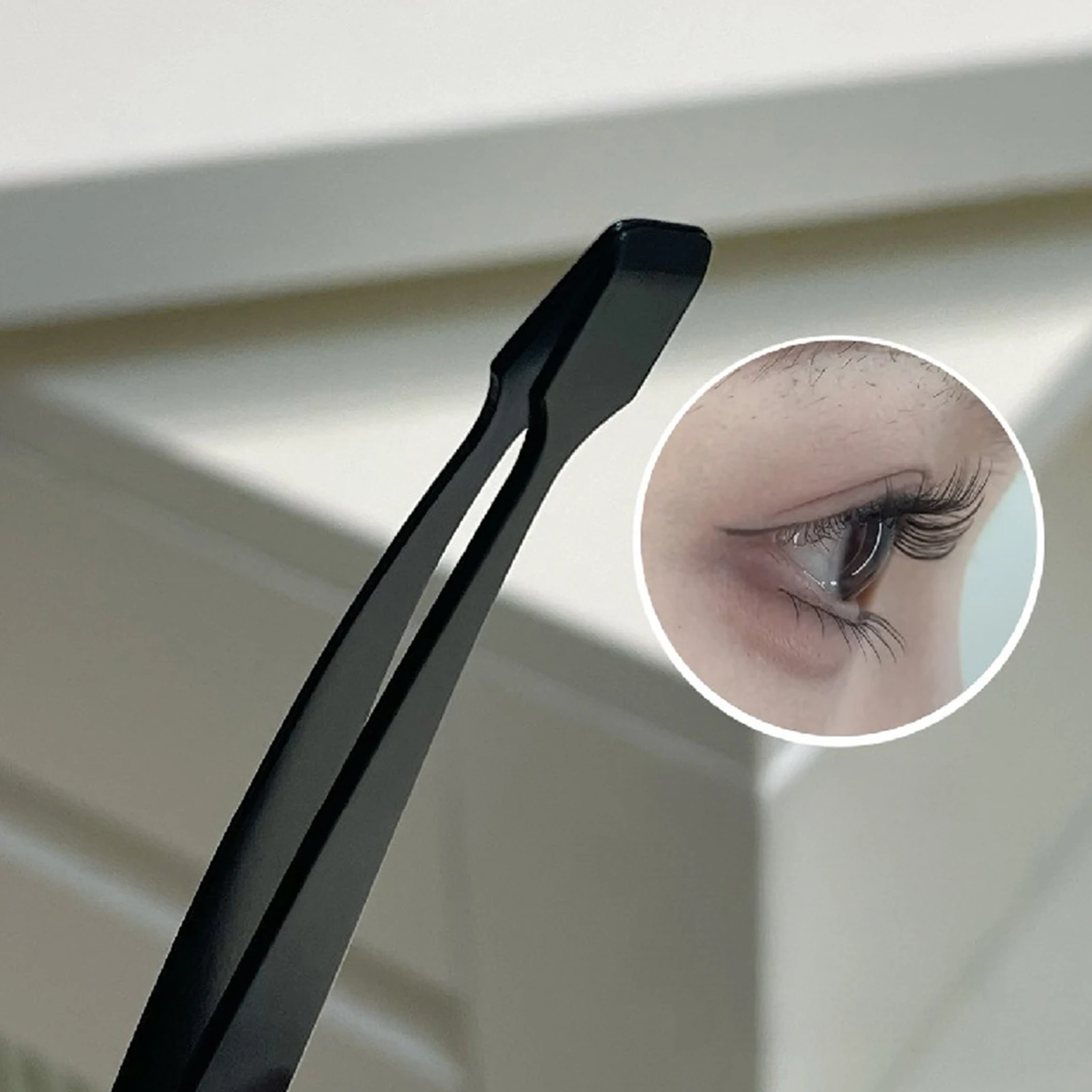 DIY falsche Wimpern Pinzette Aufkleber Edelstahl Wimpernwerkzeuge professionelle Wimpernverlängerungen gebogene Pinzette Make-up-Zubehör