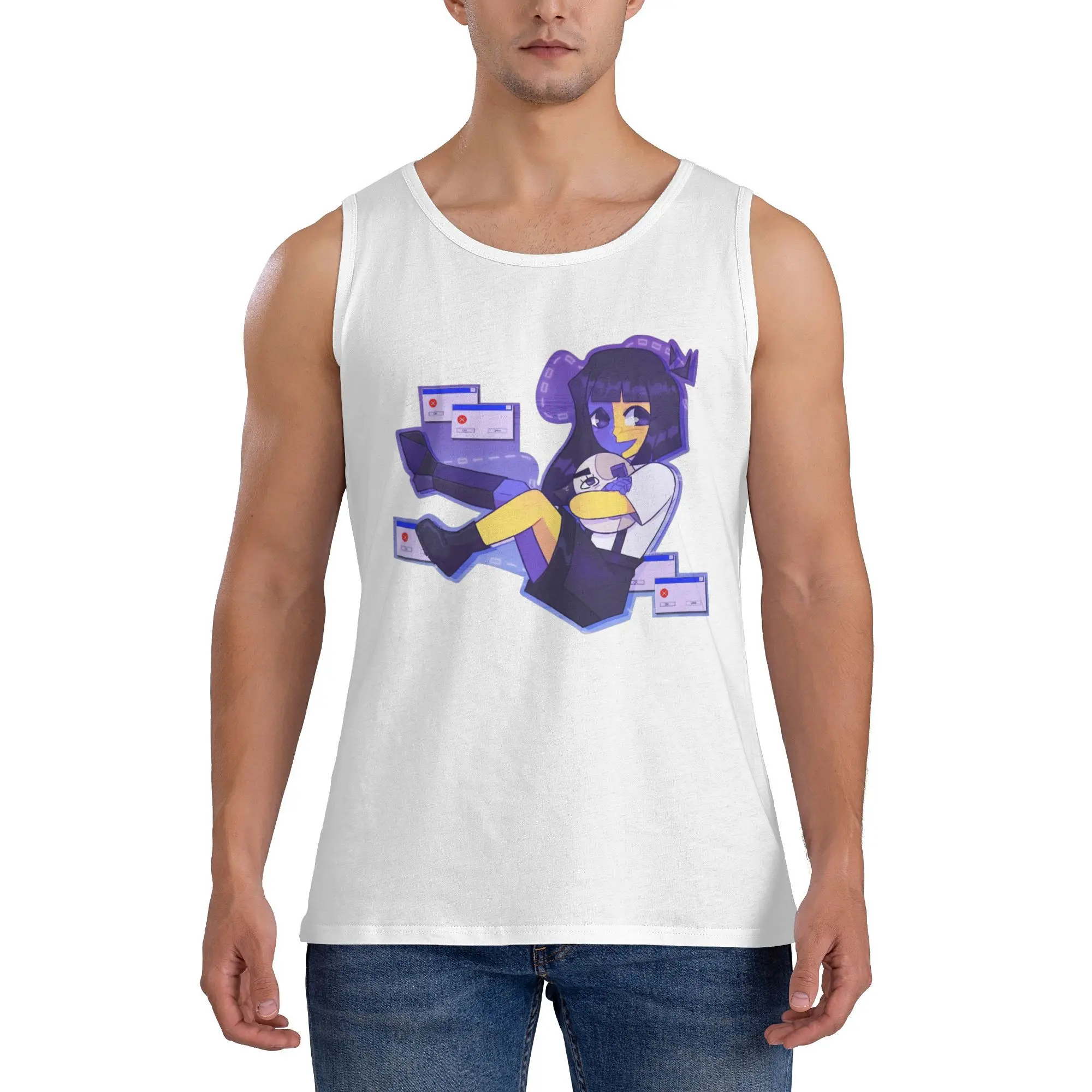 

Dream BBQ ENA Tank Top Mens Tops Summer Custom Bodybuilding Cool Oversize Sleeveless Shirts