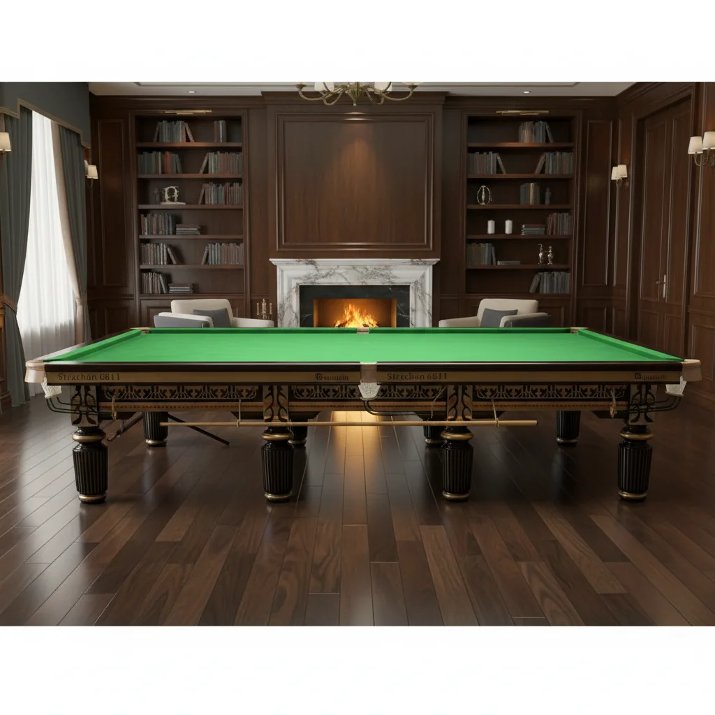 2026 Professional 12ft Solid Wood Frame Tournament Grade Steel Cushion Club Leather Pocket Snooker 8 Ball Pool Table Home Best S
