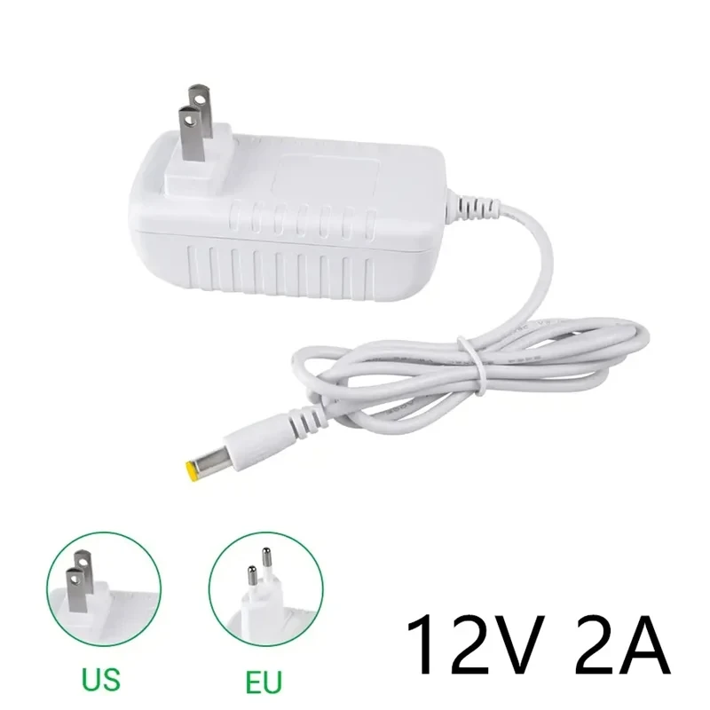 EU/US Power Supply Adapter Transformer AC 100-240V to DC 12V 1A 2A Universal Charger Power Switch For LED Strips Light Converter