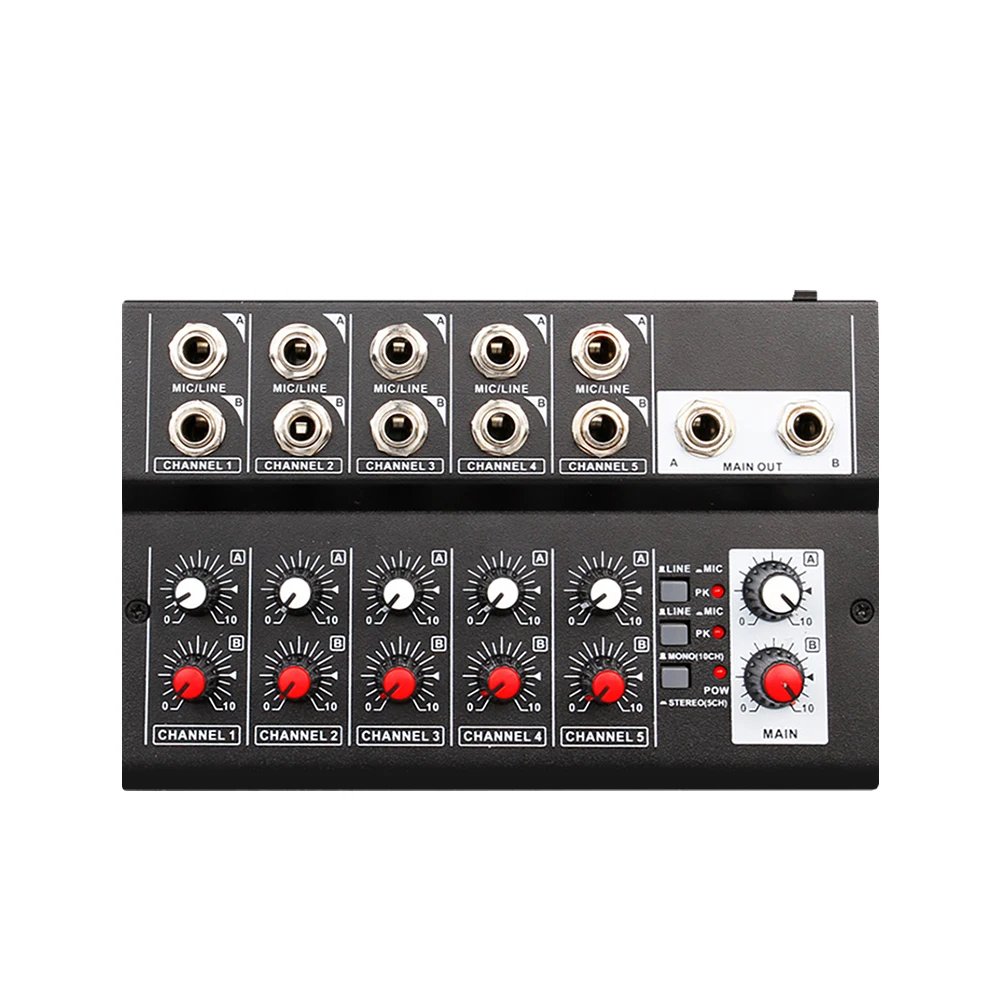 10-Channel Mixing Console Digital Audio Mixer Stereo for Recording DJ Network Live Broadcast Karaoke mixer audio
