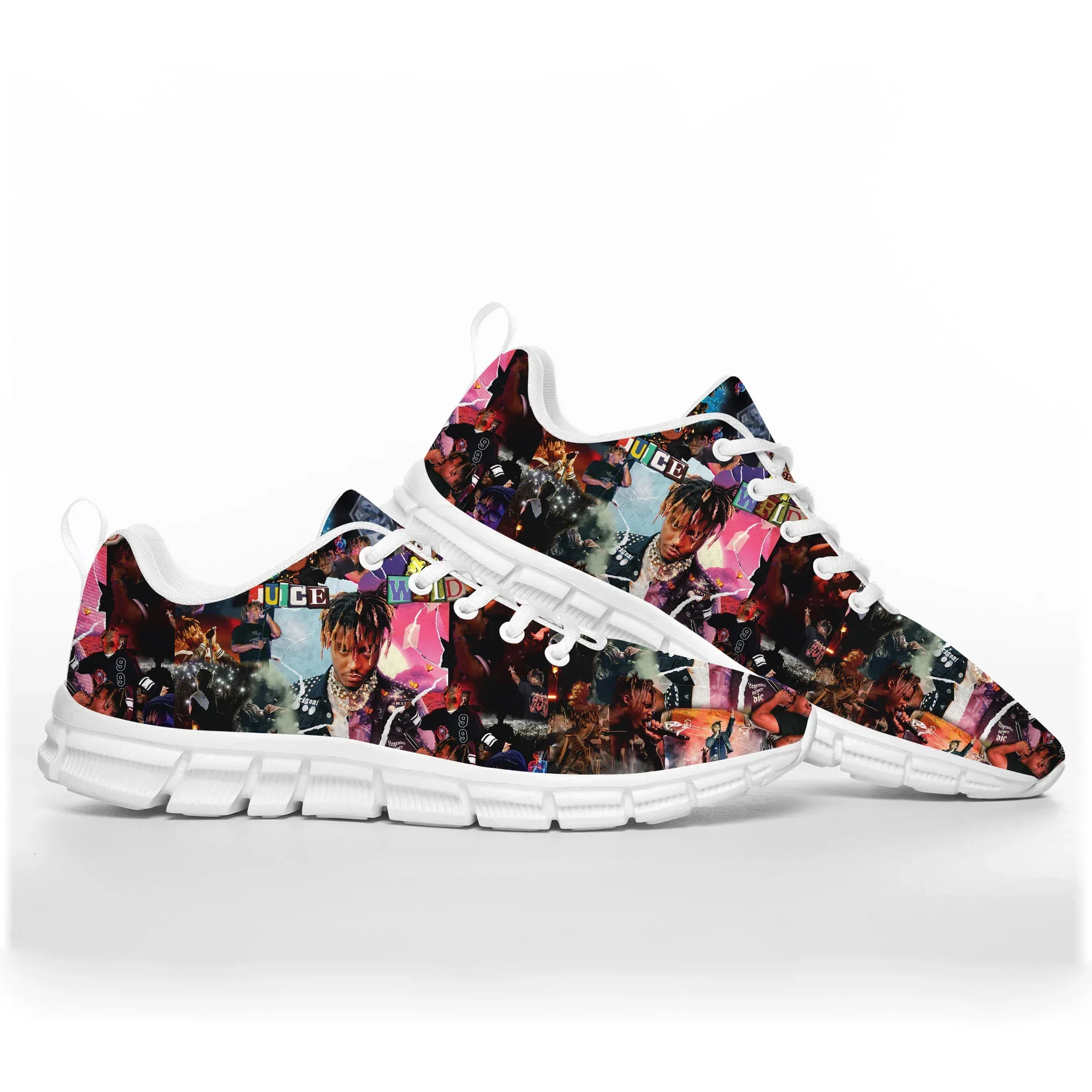 

Juice Wrld Hip Hop Rapper Sports Shoes Mens Women Teenager Breathable Sneakers Singer Casual Custom High Quality Couple Shoes