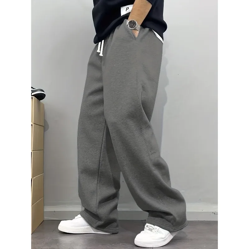 2025 primavera e outono novas calças de jogging casuais masculinas, calças esportivas casuais elásticas, calças esportivas da moda