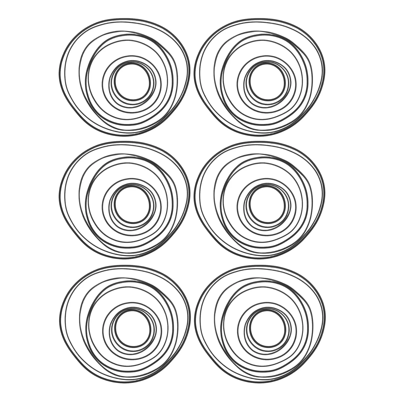 1Set Multi Functional Learning Machine Cassette Recorder Rubber Belts 40-190Mm 0.7mm 1Mm Wide Mixed Flat for Turntable Dvd