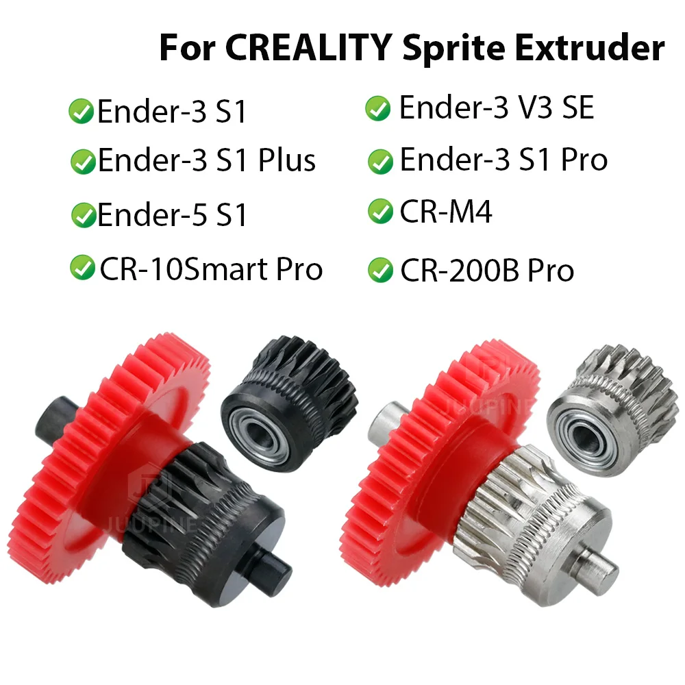 Gears Upgrade For Creality Ender3 S1 V3 SE Ender-5 CR-10 Smart Pro CR-200B CR-M4  Sprite Extruder Parts 3D Printer Accessories