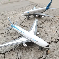 Children Simulation Alloy Pull Back Airplane Toys Model Boys Gift Desktop Ornament Inertia Airplane Airliner Toys