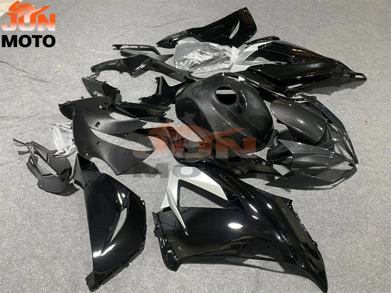 JUN ABS Motorcycle Fairings Kit Fit for kawasaki Ninja ZX6R 636 2013 2014 2015 2016 ZX-6R 13 14 15 16 17 18 fairing Gloss black view 4