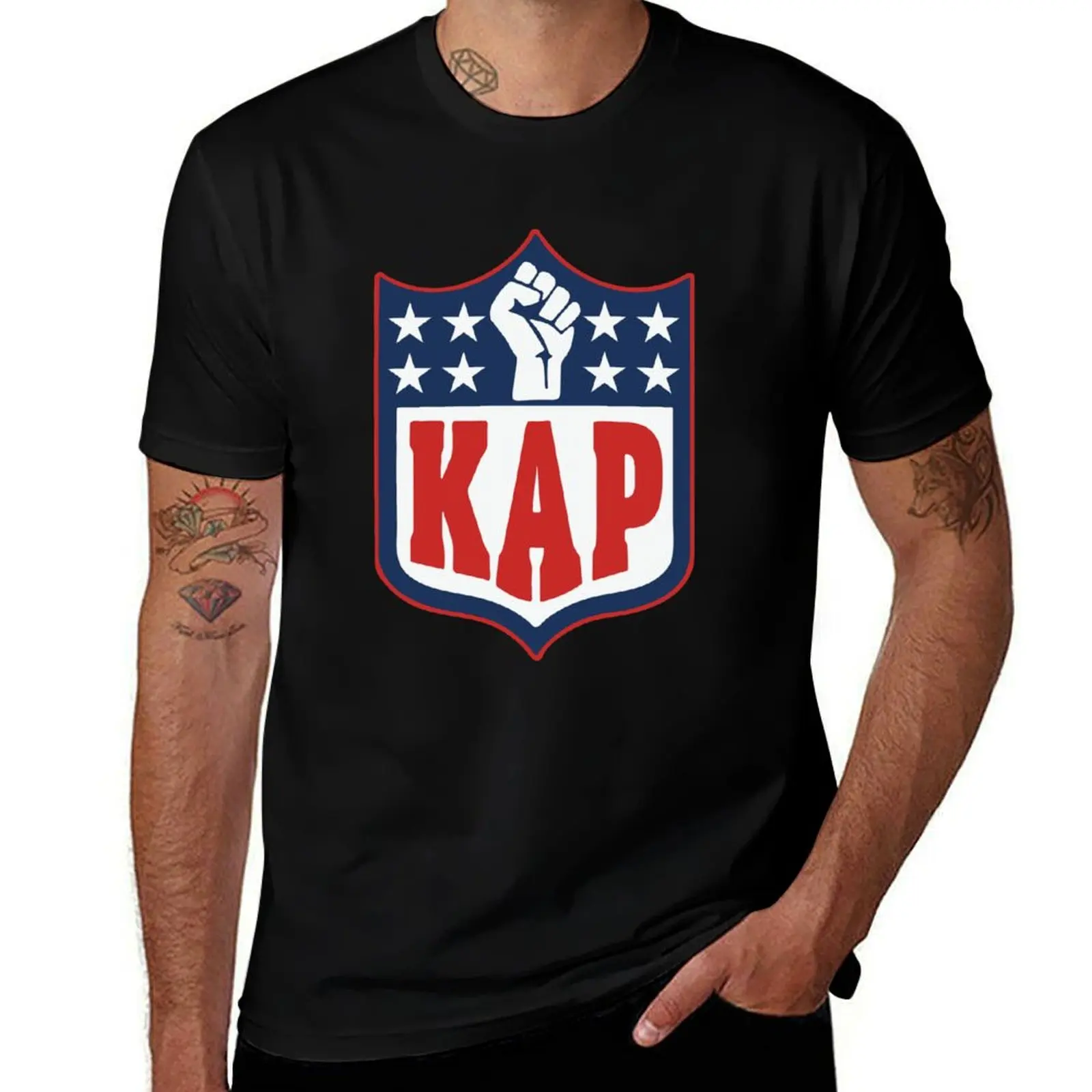 

Colin Kaepernick Football Player I'm With KAP T-Shirt man t shirts cotton cotton t shirts high quality T-Shirt