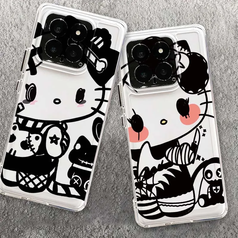 

Hello Kitty Graffiti Cartoon Phone Case For Xiaomi Mi 17 15 14 14T 15T 13 12 12S 11 Pro Lite Ultra Max Space Shell