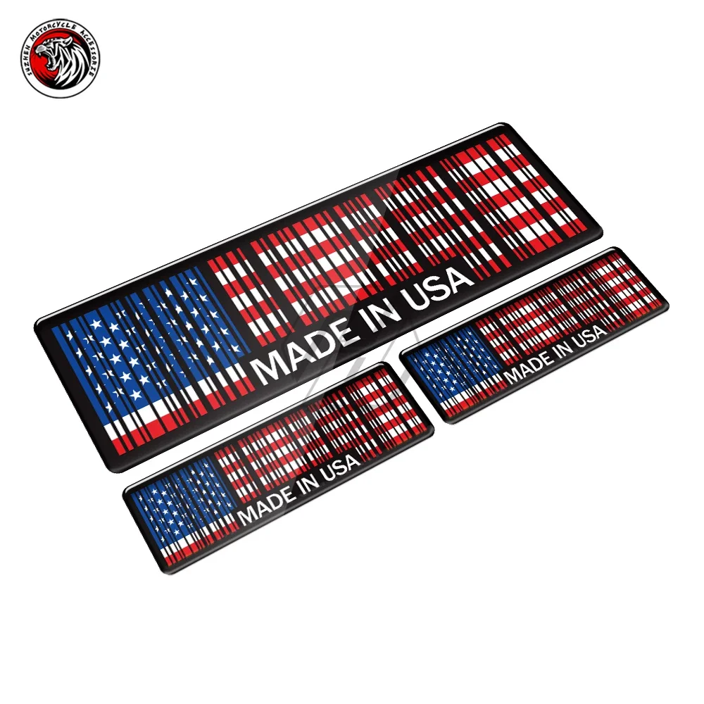 

3D Union Jack Sticker Made In France Japan USA UK Italy Germany Motorcycle Tank Pad Decal Universal for MOTO Car Tail Stickers