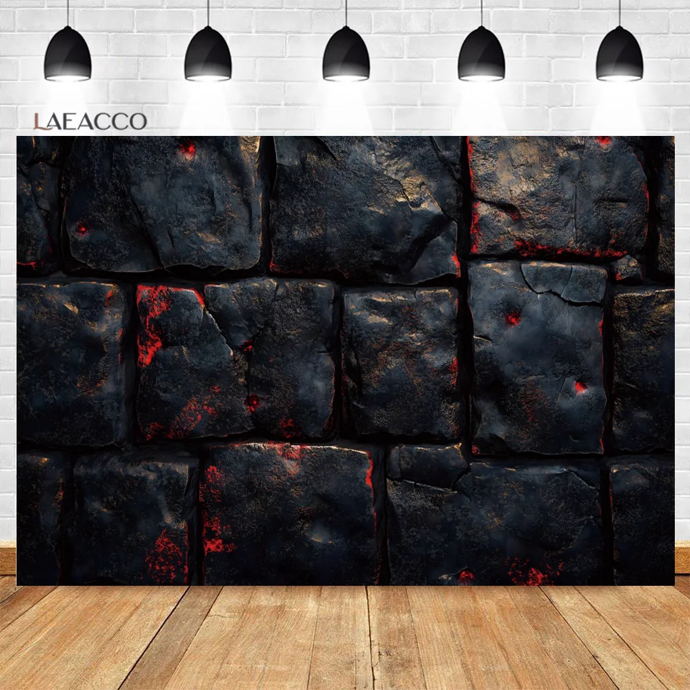 Laeacco حجر أسود عميق جدار التصوير خلفية الرجعية لائحة الأحمر الملمس نمط الأطفال الكبار صورة خلفية الصورة