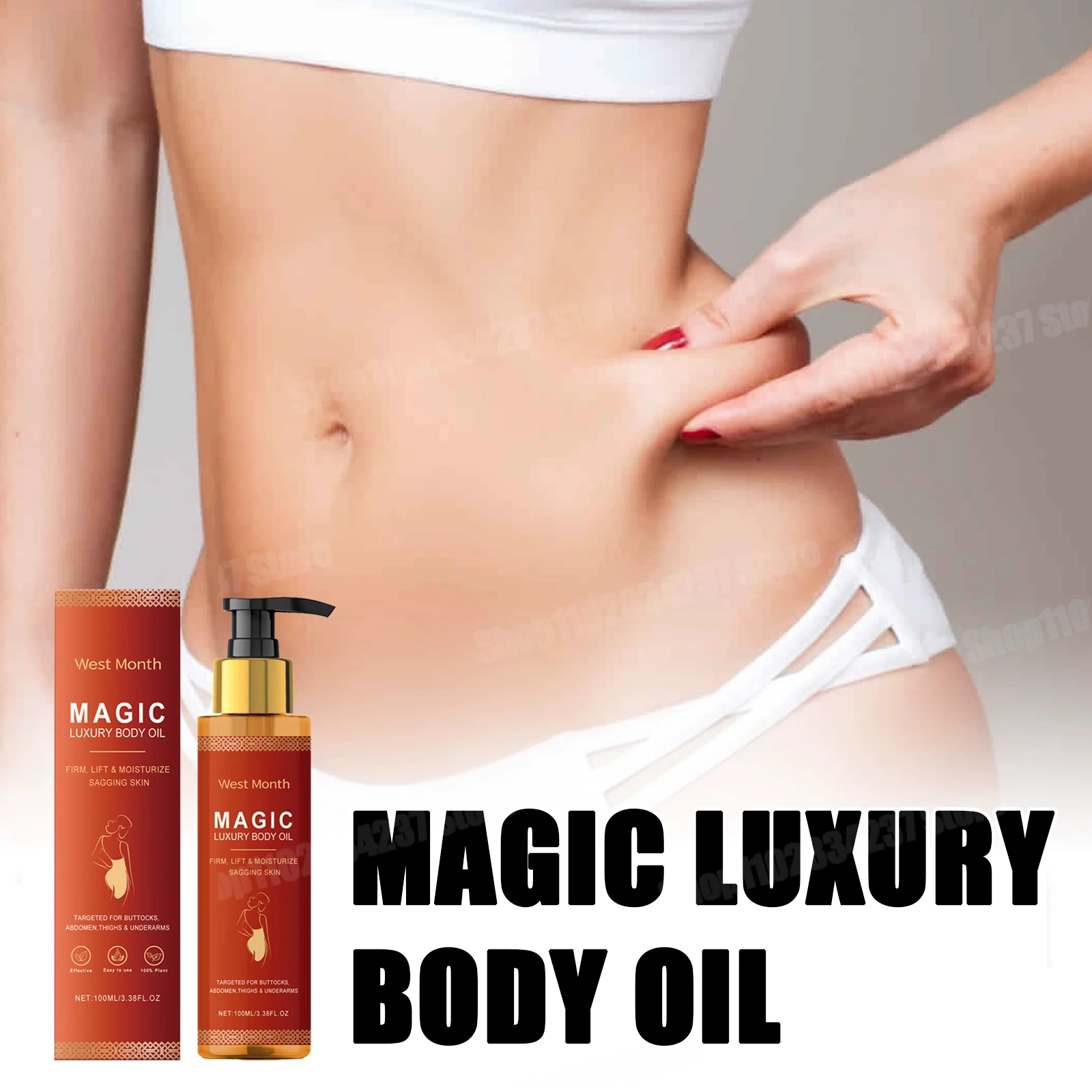 

Magic Luxury Body Oil Deeply Moisturizing Dry Skin Tightening Elastic Chest Thighs Rejuvenating Repairing Nourishing Oil