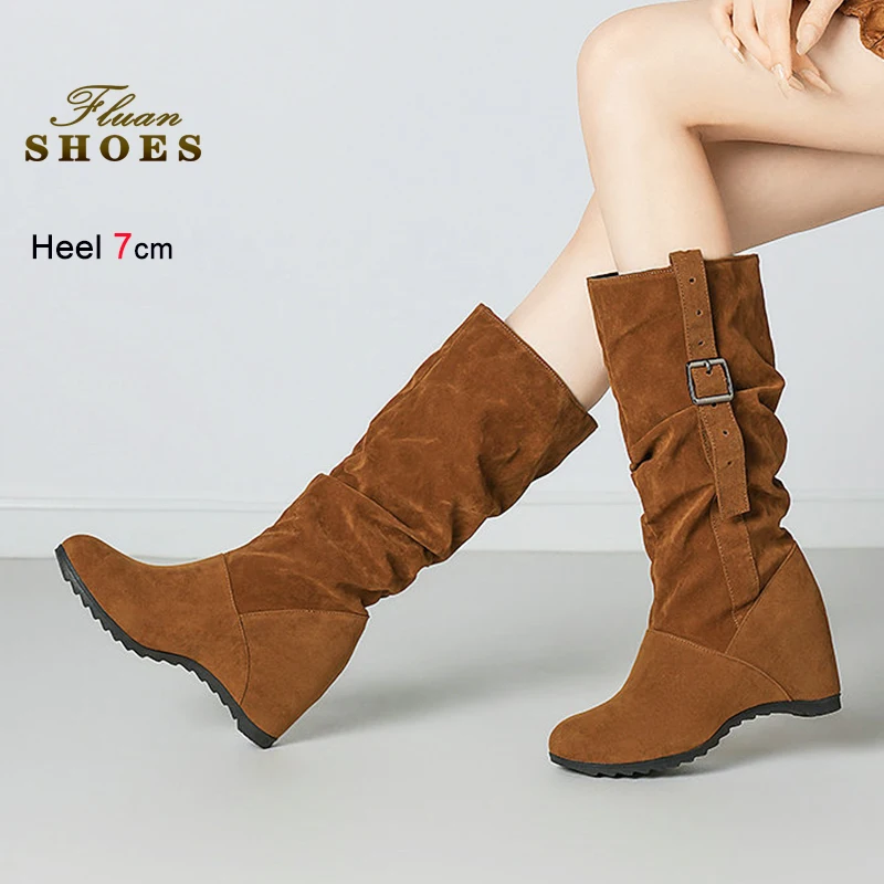 Retro Suede Pleated… - image