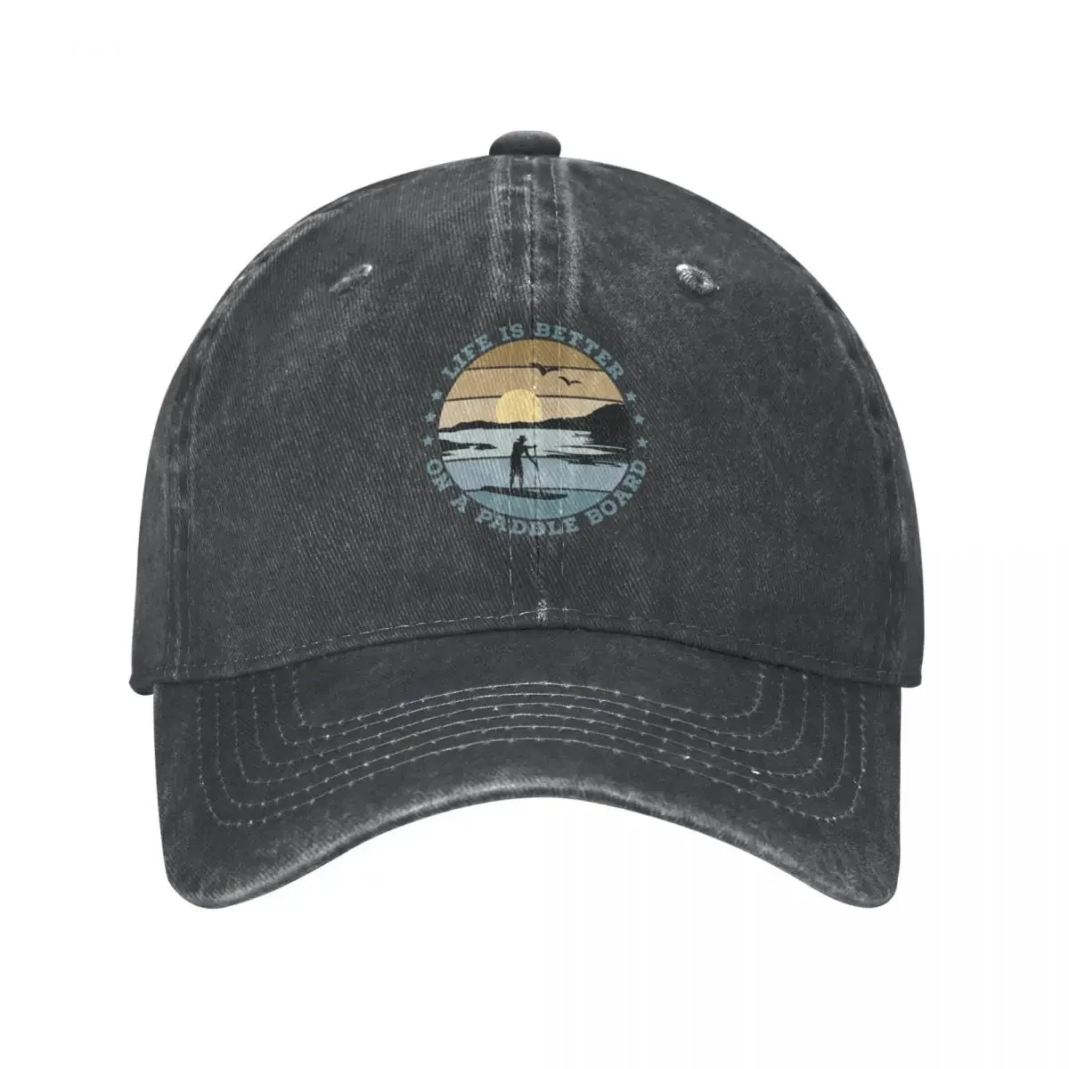 SUP - Life is better on a paddle board (Men) Cowboy Hat tea Hat Beach Outing Big Size Hat Luxury Brand Golf Wear Men Women's