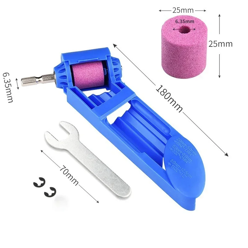 New 2-12.5mm Drill Bit Sharpener Portable Corundum Grinding Wheel Grinder Electric Drill Bit Sharpening Power Tool Accessories