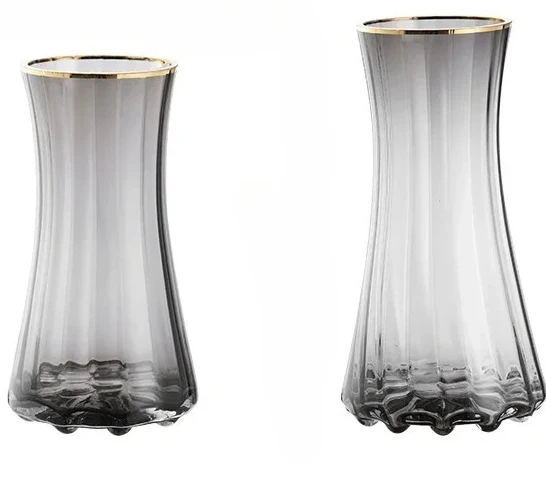 Design transparente vaso de vidro cristal grande arte casa acessórios hidroponia quarto vasos decorativos para sala tabl decoração