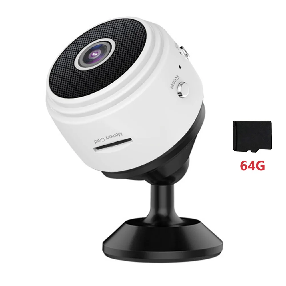 WiFi Mini IP Camera Night Vision 1080P HD Wireless IP Camera Motion Detection Wireless Security Camera Rechargeable for Indoor