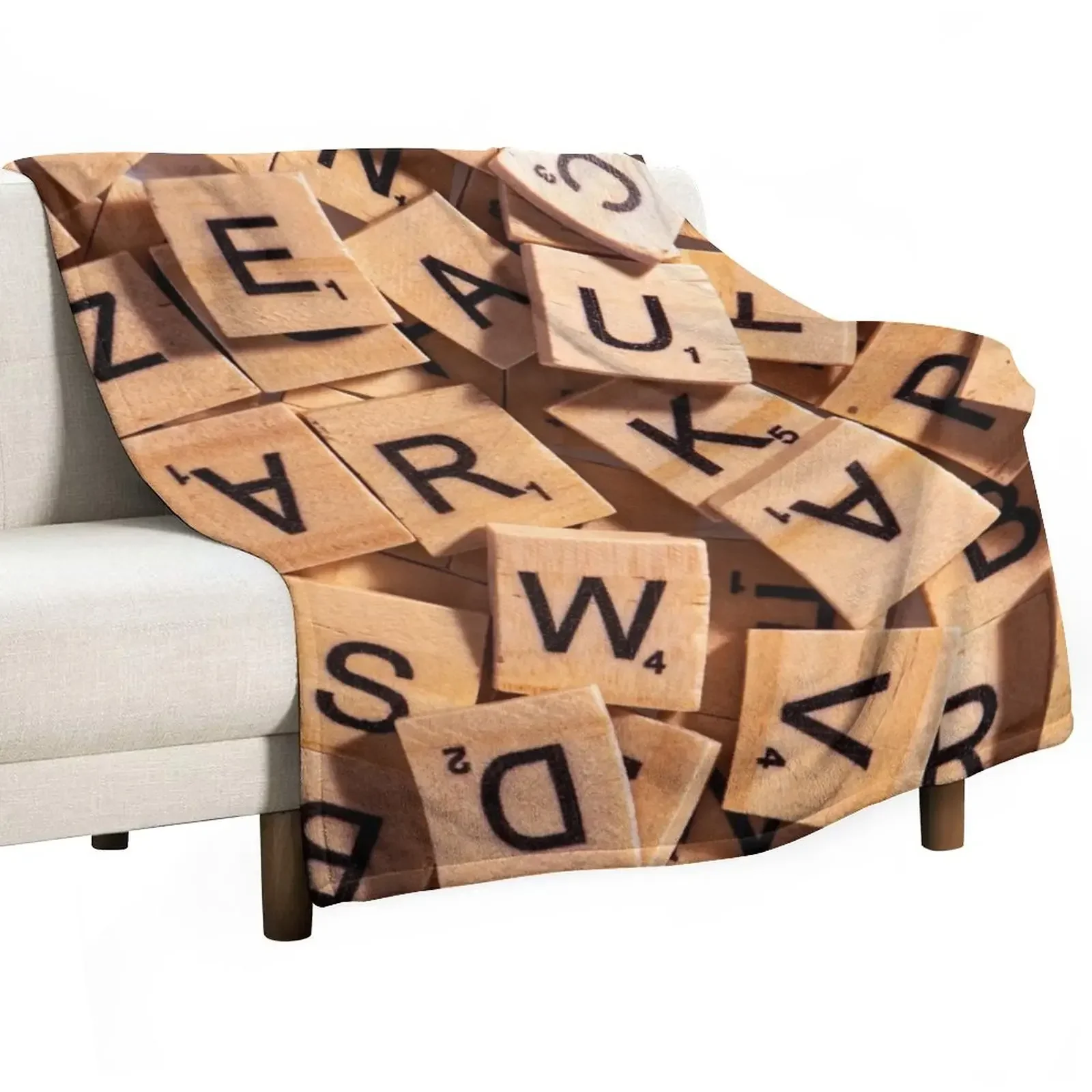 Wooden Letter Tiles Throw Blanket Extra Large Throw halloween Blankets