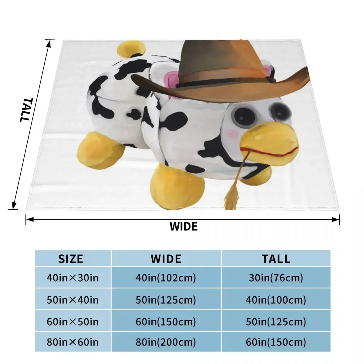 Cowboy peepy Throw Blanket Luxury Luxury Throw Sofa Quilt Soft Plush Plaid Blankets