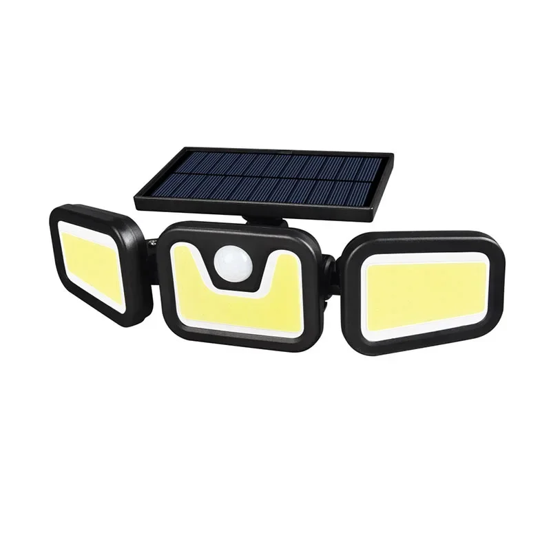 Luz Solar de pared con detección de cuerpo para exteriores, iluminación de calle impermeable, giratoria libre, nueva, transfronteriza