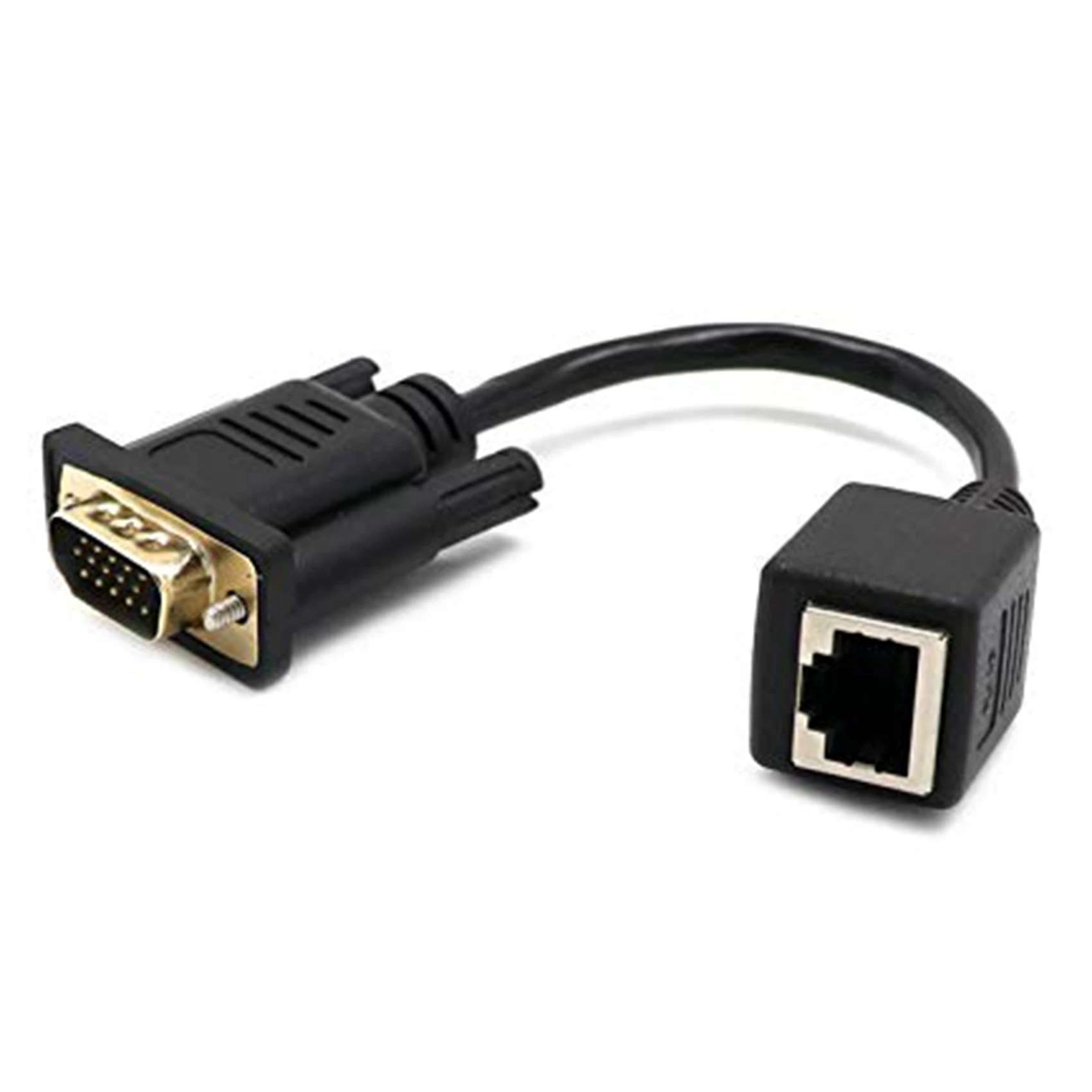 VGA to RJ45 Adapter Network Cable to VGA Network Cable Connector Monitor to Network Cable Connector VGA Extender