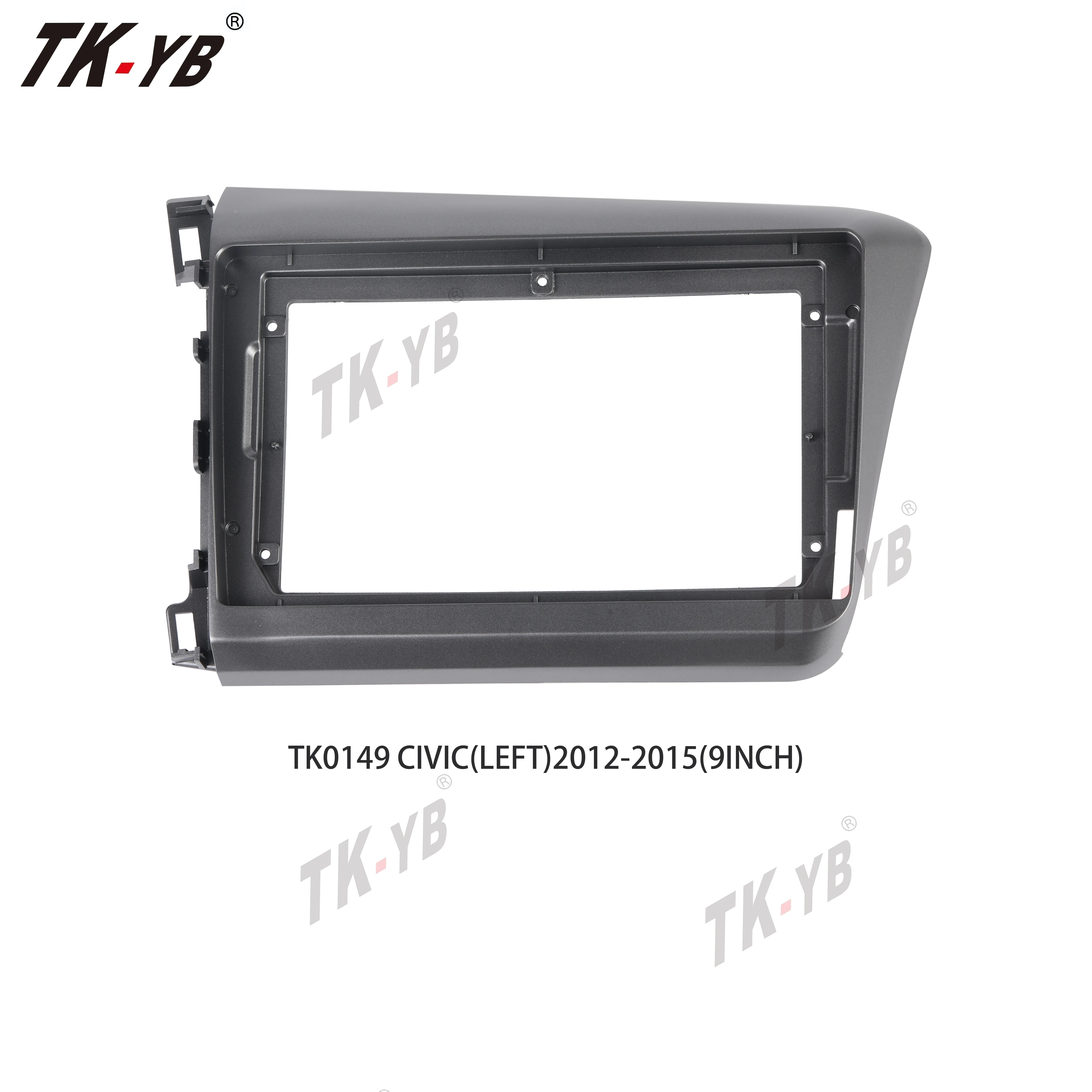 

2din Car Radio Fascia Frame for Honda Civic 2012-2015 Car Interior Dashboard Accessories Fascia Frame Car Dvd Player Frame