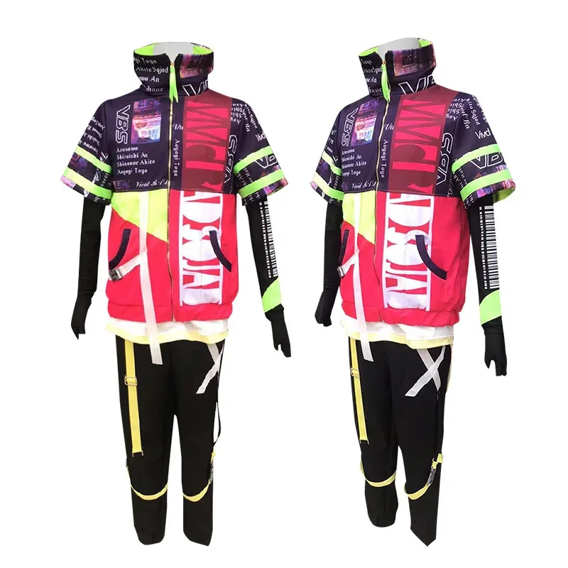 

qq023Aoyagi Toya Cosplay Costume Anime Project Sekai Colorful Stage Feat Vivid BAD SQUAD Top Jacket Performance Carnival Uniform