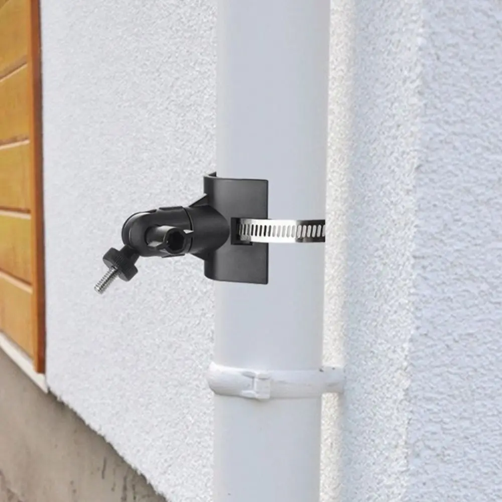 Plastic Camera Pole Mount Bracket Metal Clamp Adjustable Security Camera Holder Rust Resistant Universal for Arlo/Wyze/Eufy cam view 6