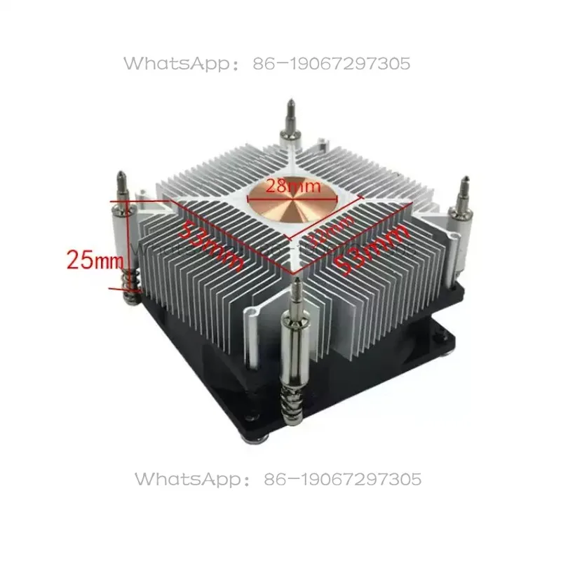 1155X/1501151I5ii7cpu Radiator 4-wire Speed Regulation Temperature Control Silent Copper Core Desktop Fan
