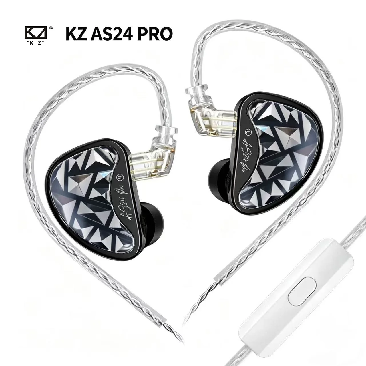 

Наушники KZ AS24 Pro Hot Upgraded с 24 балансными арматурными излучателями, Hi-Fi, проводные, с регулируемой настройкой, 3D-печать, для игр, музыки, в подарок