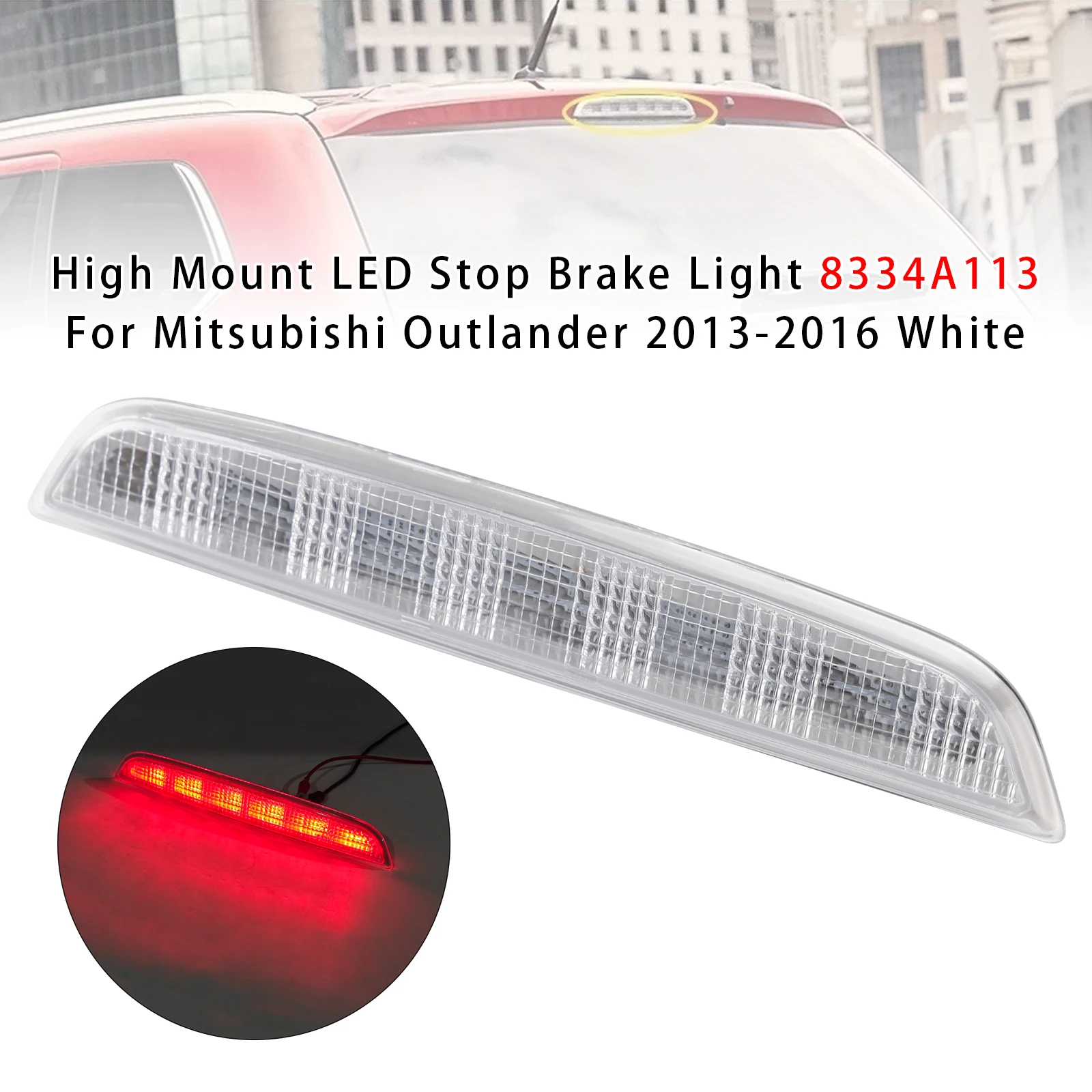 

Светодиодный стоп-сигнал Artudatech с высоким креплением 8334A113 для Mitsubishi Outlander 2013 2015 2016, белый